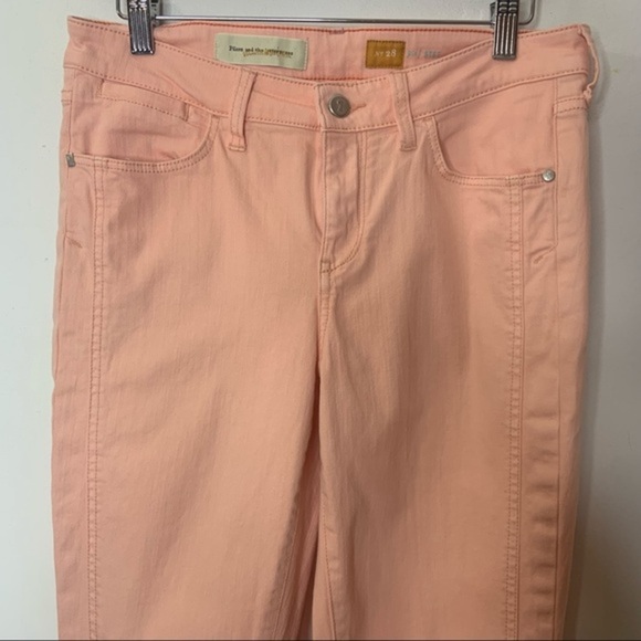 Pilcro & The Letterpress Pink Cropped Stet Jeans - Picture 8 of 15